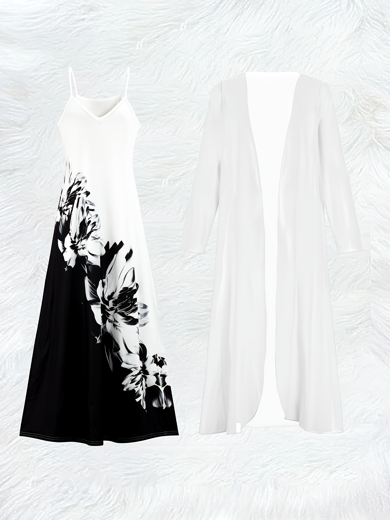 Lässiges Schwarz-Weißes Blumen – Romper Floral Print Bewertung und Preis