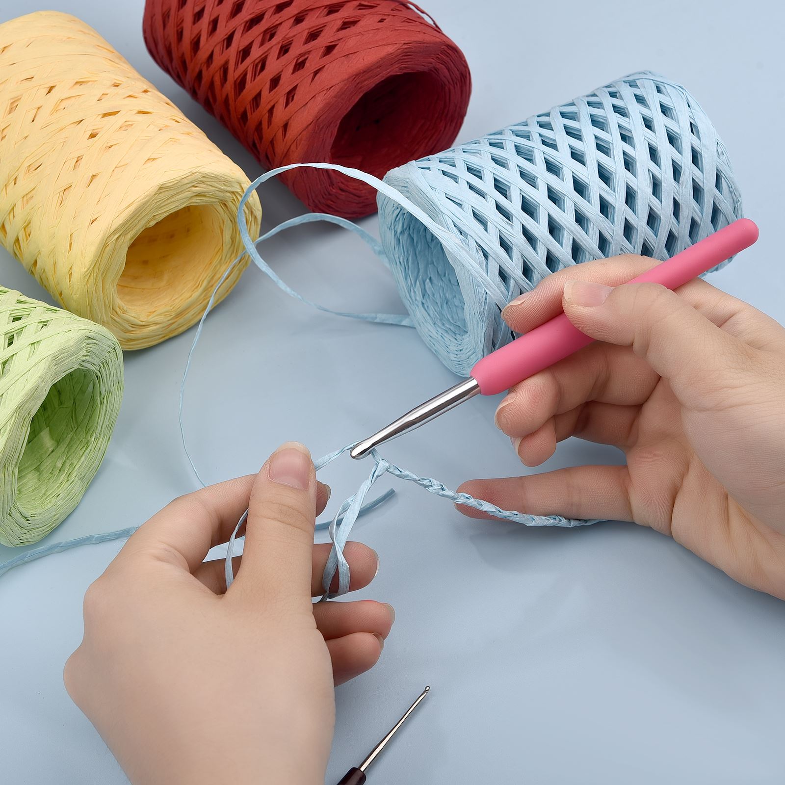 100 m natürliches Bast-Strohga – Crochet Bag Raffia Bewertung und Preis